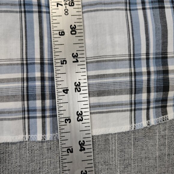 VINTAGE Wrangler Shirt Size XXLT 2XL Tall Pearl Snap Western Plaid Long Sleeve - Picture 8 of 10